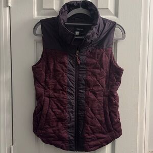Marmot Maroon and Black Quilted Vest